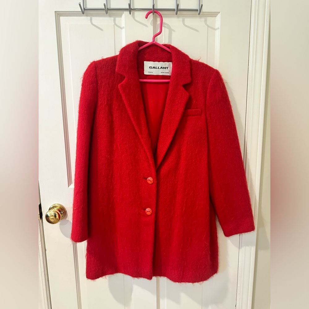 Vintage Gallant Size 8 Red Wool Jacket
